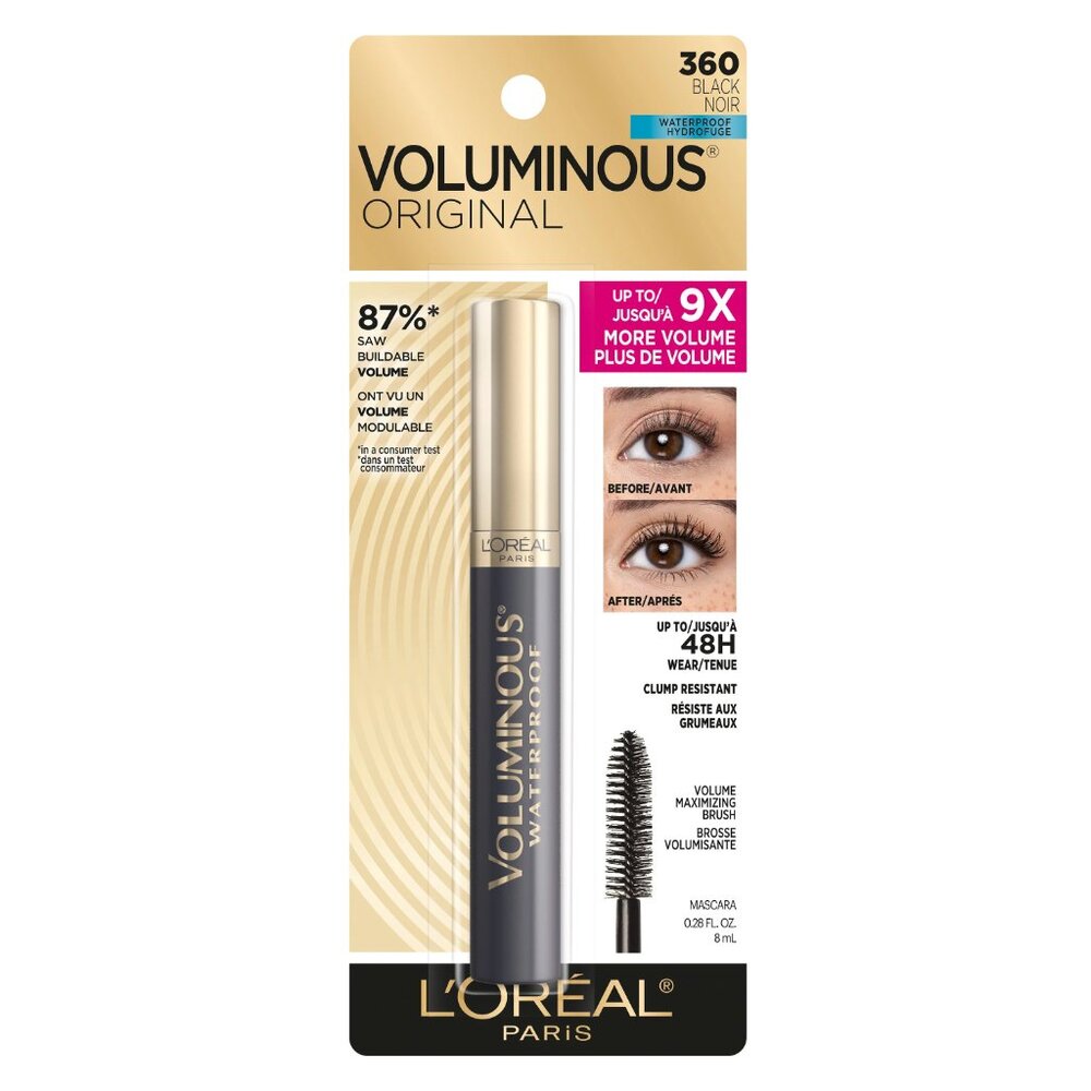 Loreal Paris Voluminous Original Volume Building Waterproof Mascara Black 360